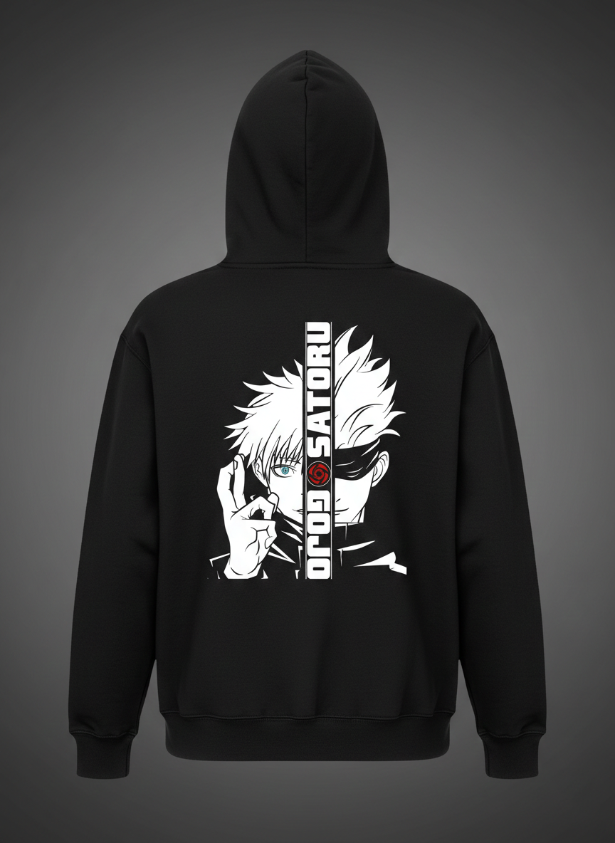 The Gojo "Split Face" Hoodie (Monochrome)
