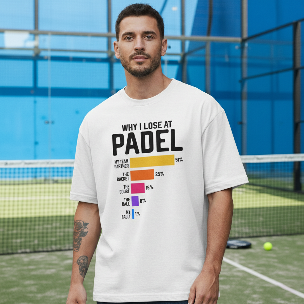 "Why I Lose at Padel" Funny T-Shirt