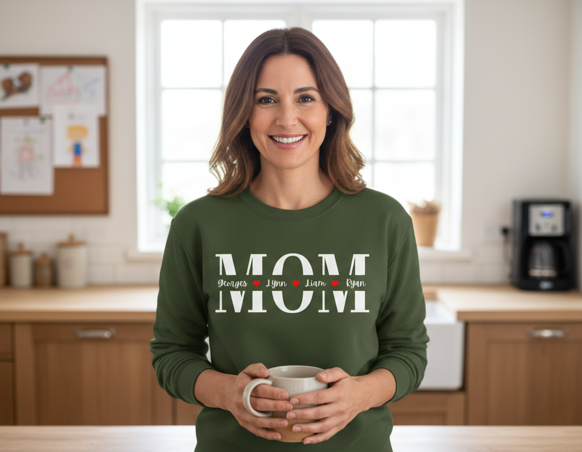 The "Mama's Heart" Personalized Name Sweatshirt