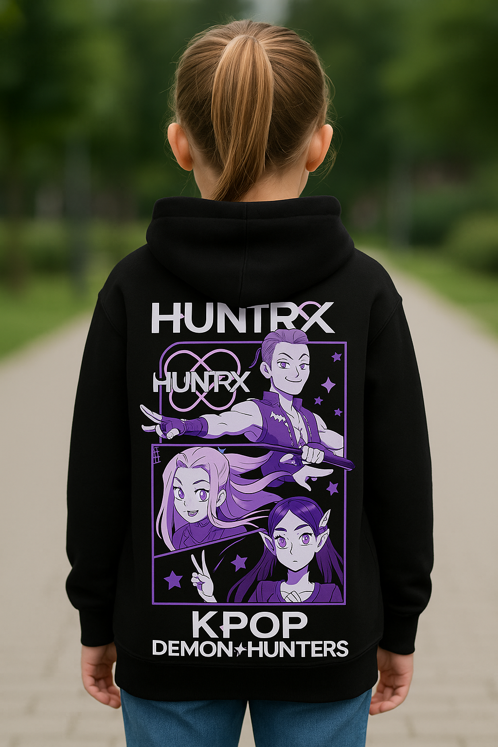 Purple Haired K-Pop Star Inspired Hoodie