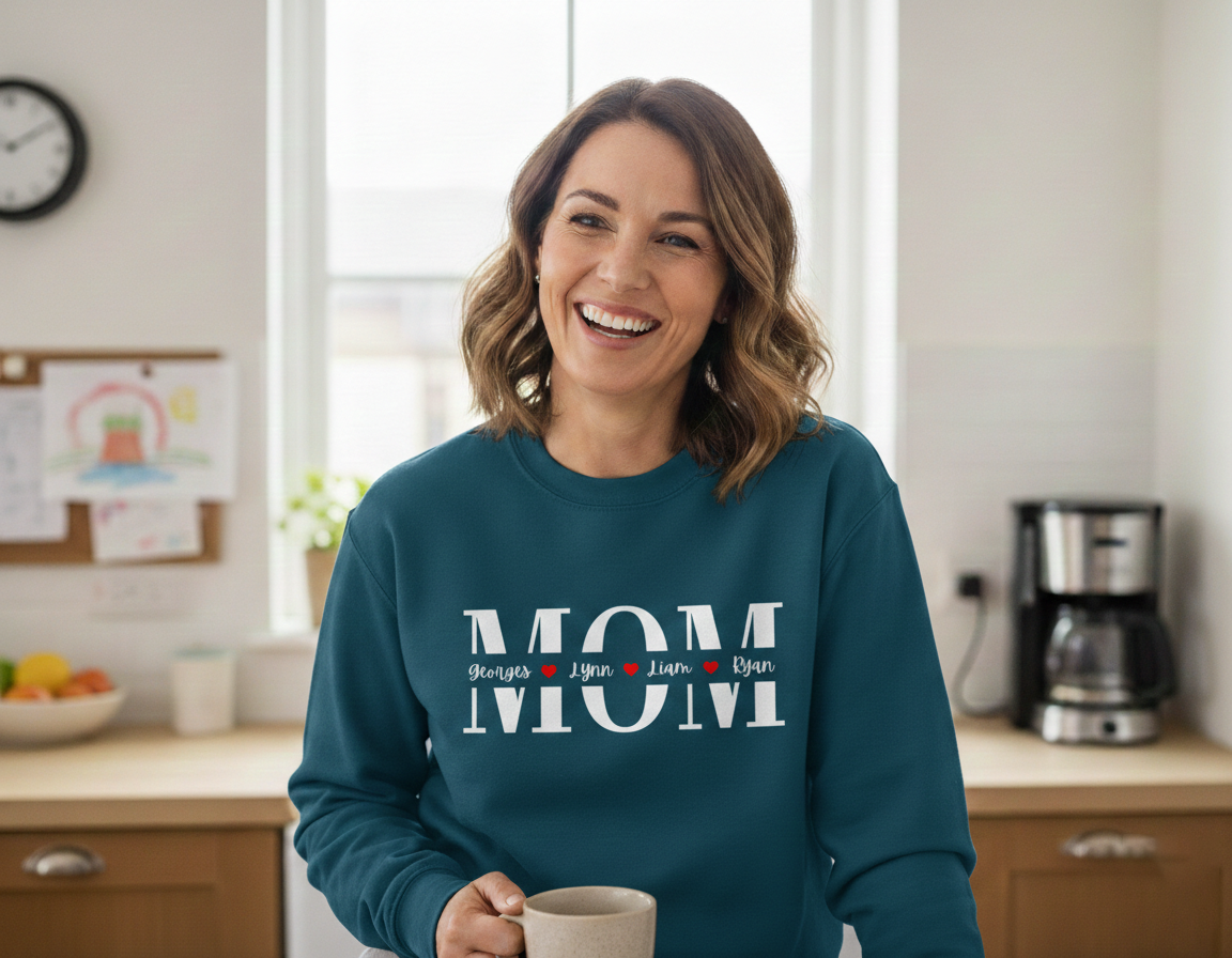The "Mama's Heart" Personalized Name Sweatshirt