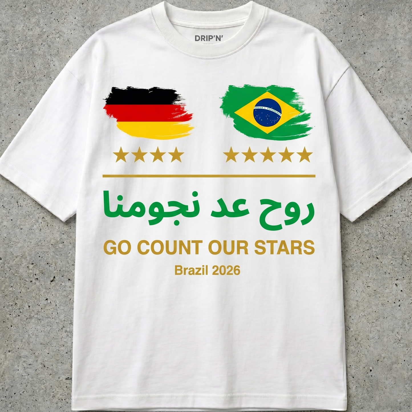 روح عد نجومنا — Go Count Our Stars Tee 🇧🇷