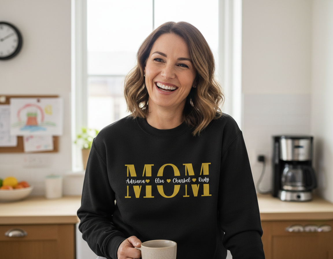 The "Mama's Heart" Personalized Name Sweatshirt