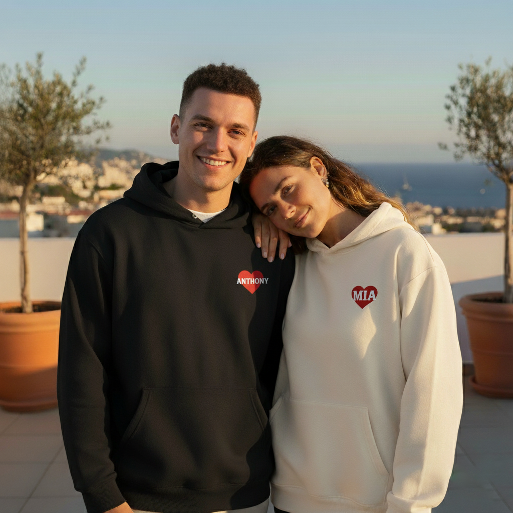 Initials of Love: Custom Hoodies