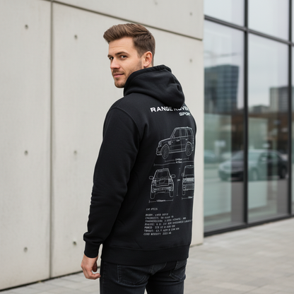 Range Rover Sport Blueprint Hoodie