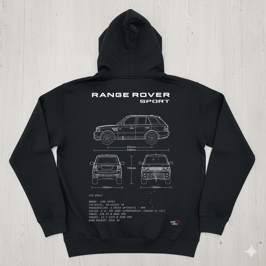 Range Rover Sport Blueprint Hoodie