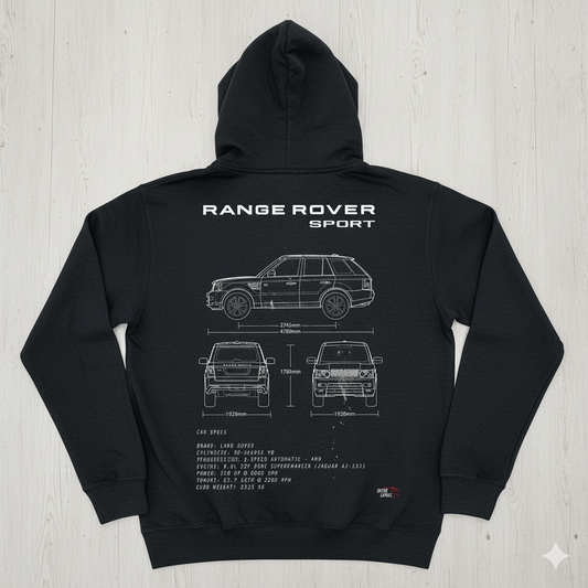 Range Rover Sport Blueprint Hoodie