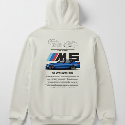 Minimalist BMW Roundel Hoodie – Off-White Edition