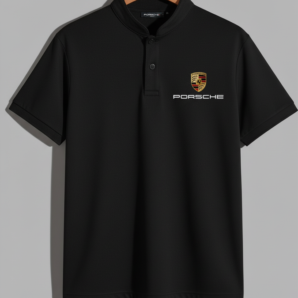 Col Mao Porsche Crest Polo