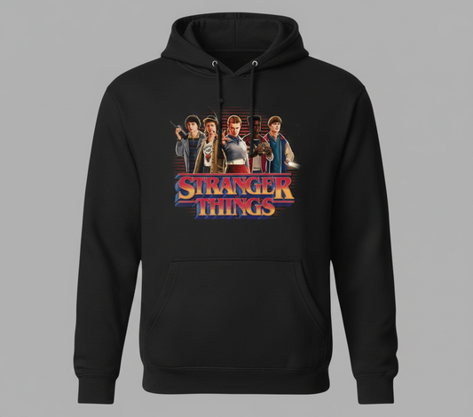 Stranger Things Classic "The Party" Hoodie – Retro 80s Cast Design